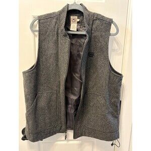 Gray Wool Cinch Vest (Medium)